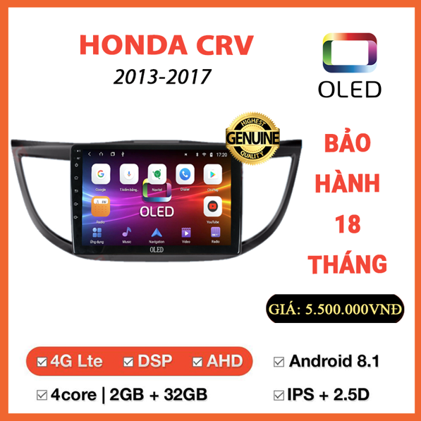 MÀN HÌNH OLED HONDA CRV 2013-2017